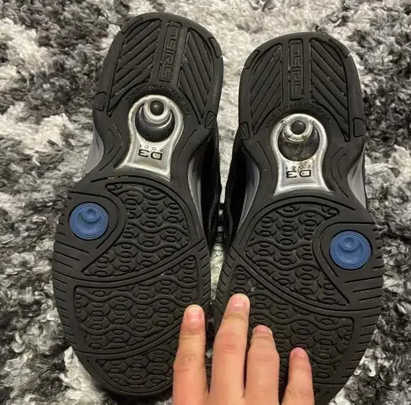 Osiris D3 2001 Skate Shoes Black/Grey/Blue - Picture 4 of 6